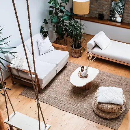 White Loft In Center With 2 King Size Beds * Riga