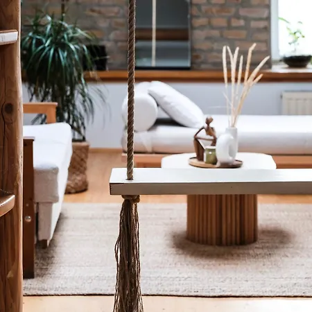 White Loft In Center With 2 King Size Beds Riga