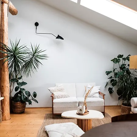 White Loft In Center With 2 King Size Beds Riga