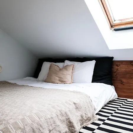 White Loft In Center With 2 King Size Beds Apartment Riga