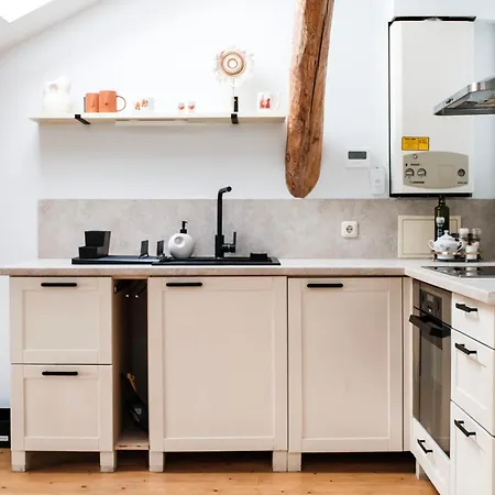 White Loft In Center With 2 King Size Beds Apartment