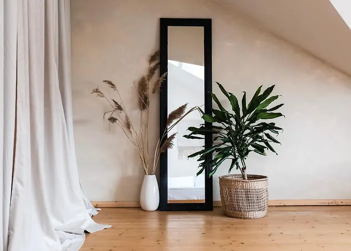 White Loft In Center With 2 King Size Beds Riga