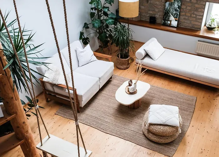 White Loft In Center With 2 King Size Beds * Riga