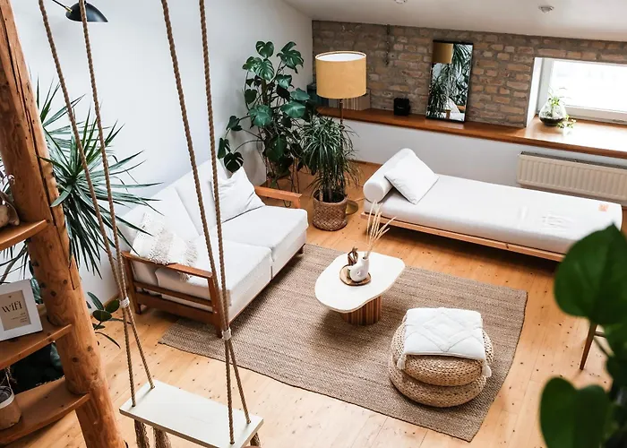 Dzīvoklis White Loft In Center With 2 King Size Beds Riga