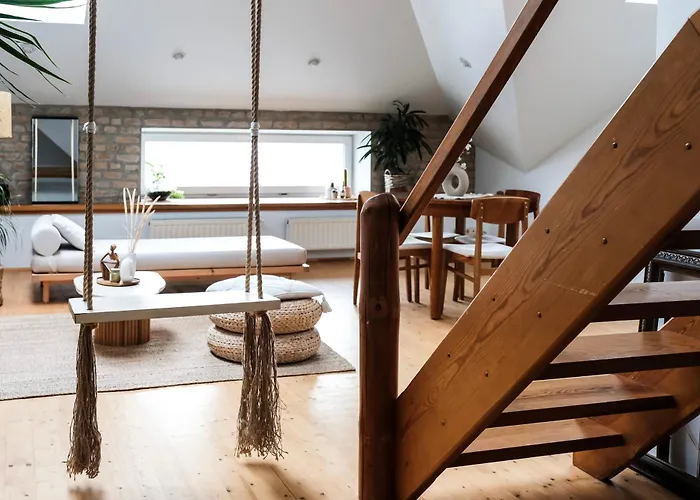 Apartment White Loft In Center With 2 King Size Beds