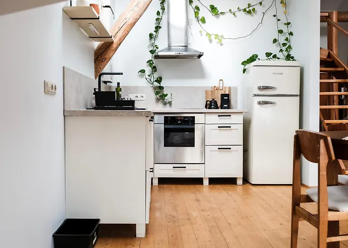 White Loft In Center With 2 King Size Beds Dzīvoklis Riga