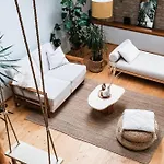 White Loft In Center With 2 King Size Beds * Riga