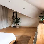 White Loft In Center With 2 King Size Beds * Riga